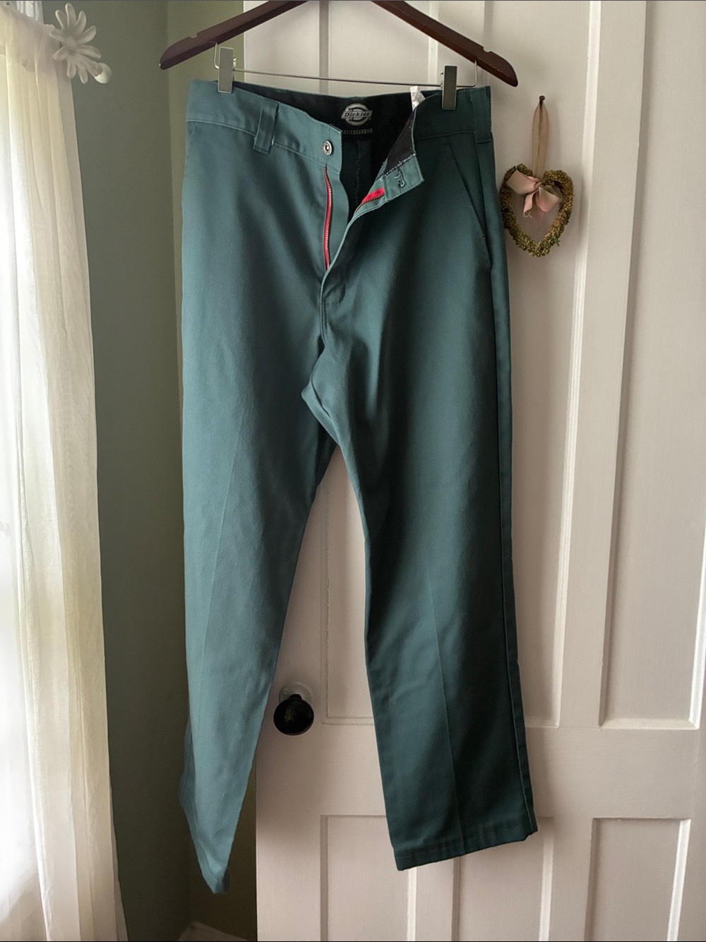 Dickies Teal Straight-Leg Chinos
